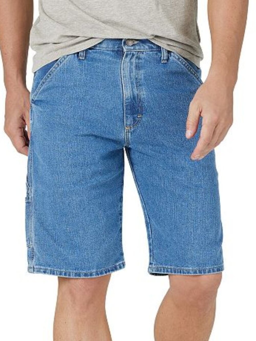 Men's Wrangler Big & Tall 11" Denim Carpenter Shorts - Light Wash - 40 - NWT